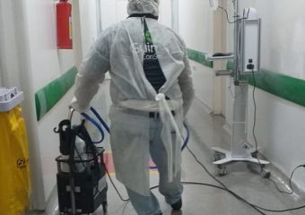 Hutrin eleva o nível de desinfecção com pulverização eletrostática