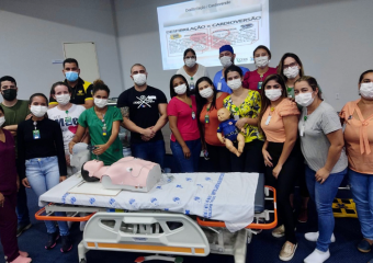 Hospital Estadual do Centro-Norte Goiano realiza treinamento sobre Parada Cardiorrespiratória