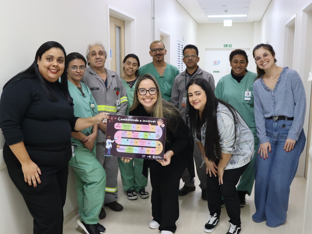 Campanha de higienização das mãos no Hospital Municipal da Brasilândia - HMB promove práticas essenciais para a prevenção de infecções, com atividades educativas para a equipe de saúde.