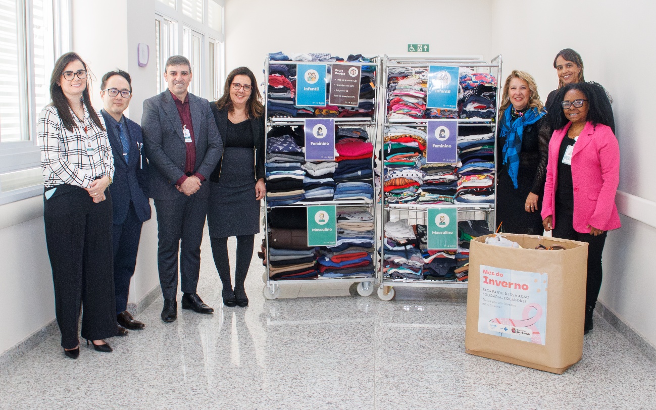 Colaboradores de diferentes áreas do HMB contribuíram para a realização e organização do evento