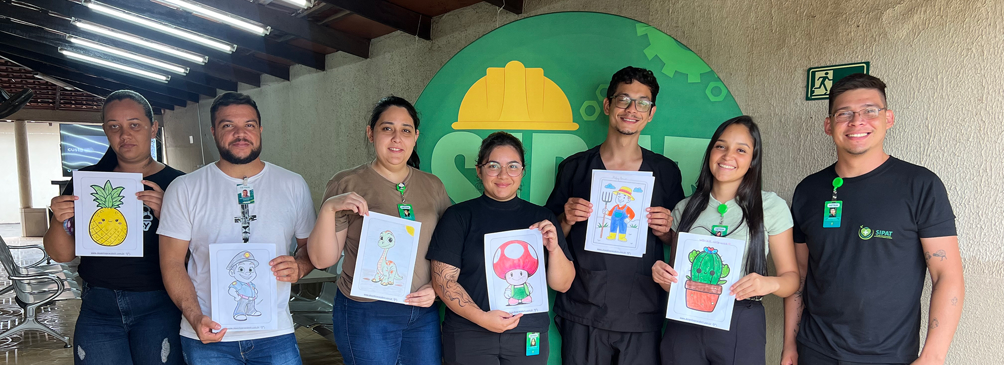 Semana Interna de Prevenção de Acidentes de Trabalho no Hospital Estadual de Trindade (Hetrin), destacando palestras e atividades de saúde mental.