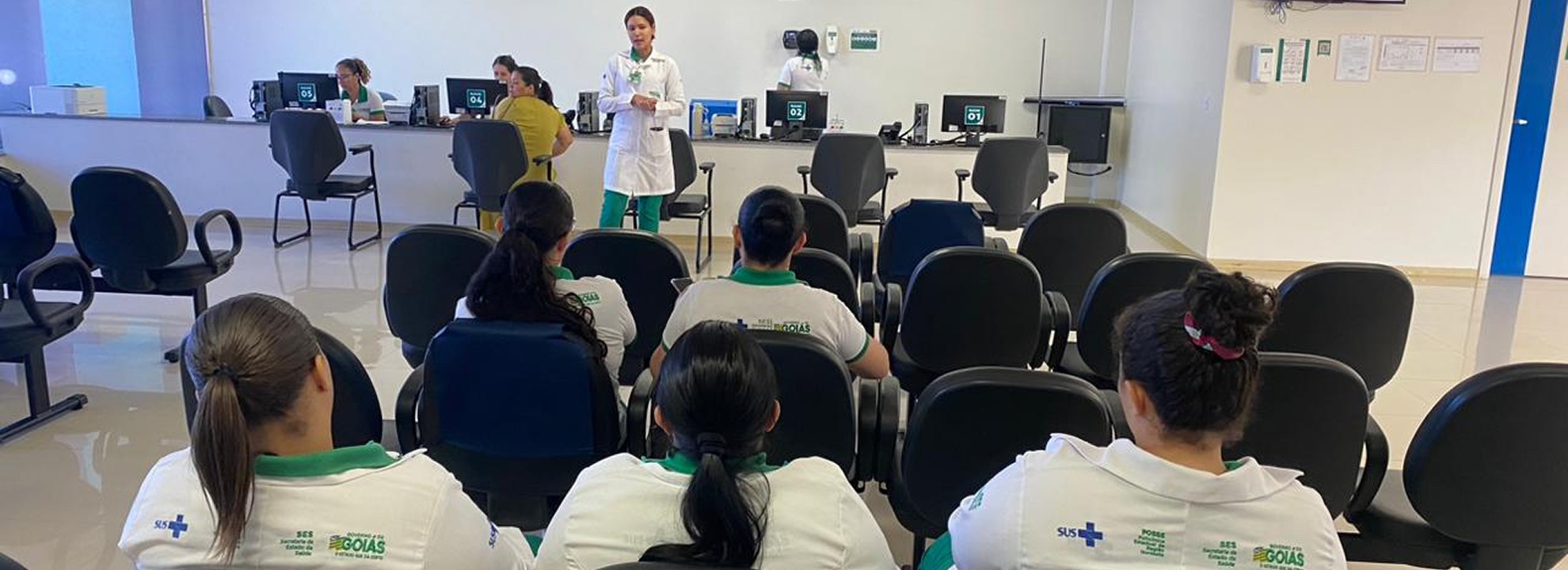 Janeiro Branco: Policlínica Estadual da Região Nordeste II – Posse (GO) realiza ação de saúde mental, destacando a importância do autocuidado e bem-estar emocional.