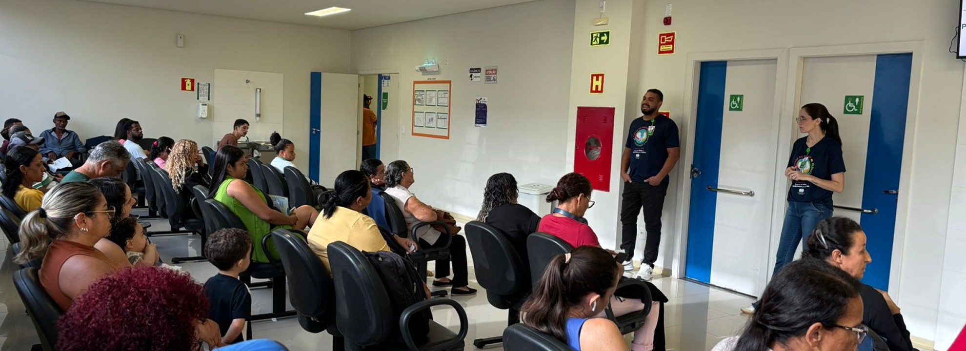 Ação educativa da Policlínica Estadual da Região Nordeste II - Posse sobre prevenção da doença renal crônica.