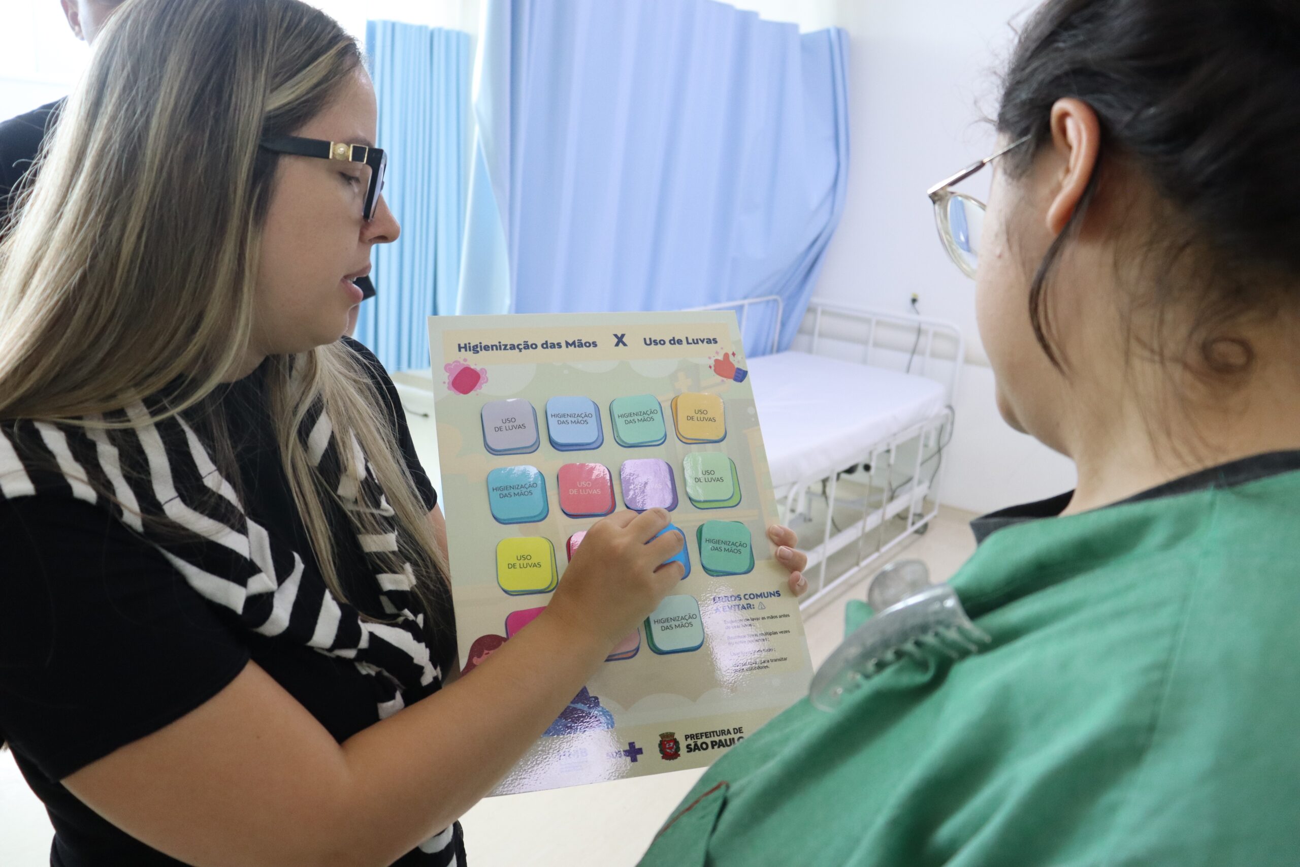 O Hospital Municipal da Brasilândia (HMB) realiza campanha de conscientização sobre a importância da higiene das mãos para a segurança do paciente.