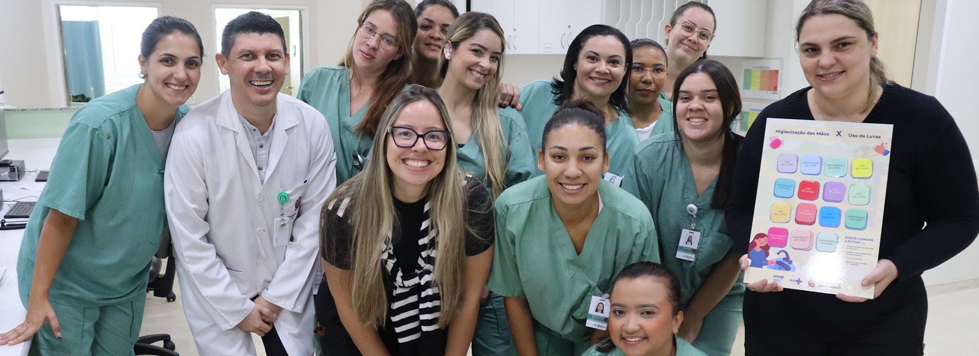 O Hospital Municipal da Brasilândia (HMB) realiza campanha de conscientização sobre a importância da higiene das mãos para a segurança do paciente.
