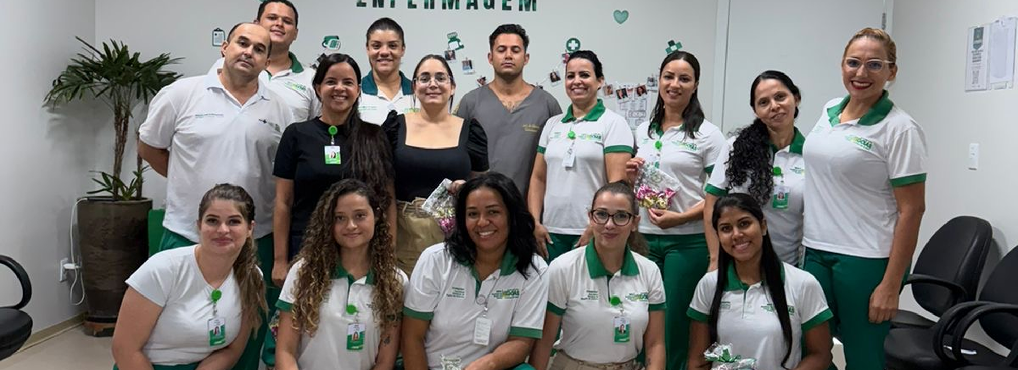 Instituto de Medicina, Estudos e Desenvolvimento (IMED) profissionais da enfermagem em Goiás durante a Semana da Enfermagem, destacando seu papel essencial no cuidado aos pacientes.