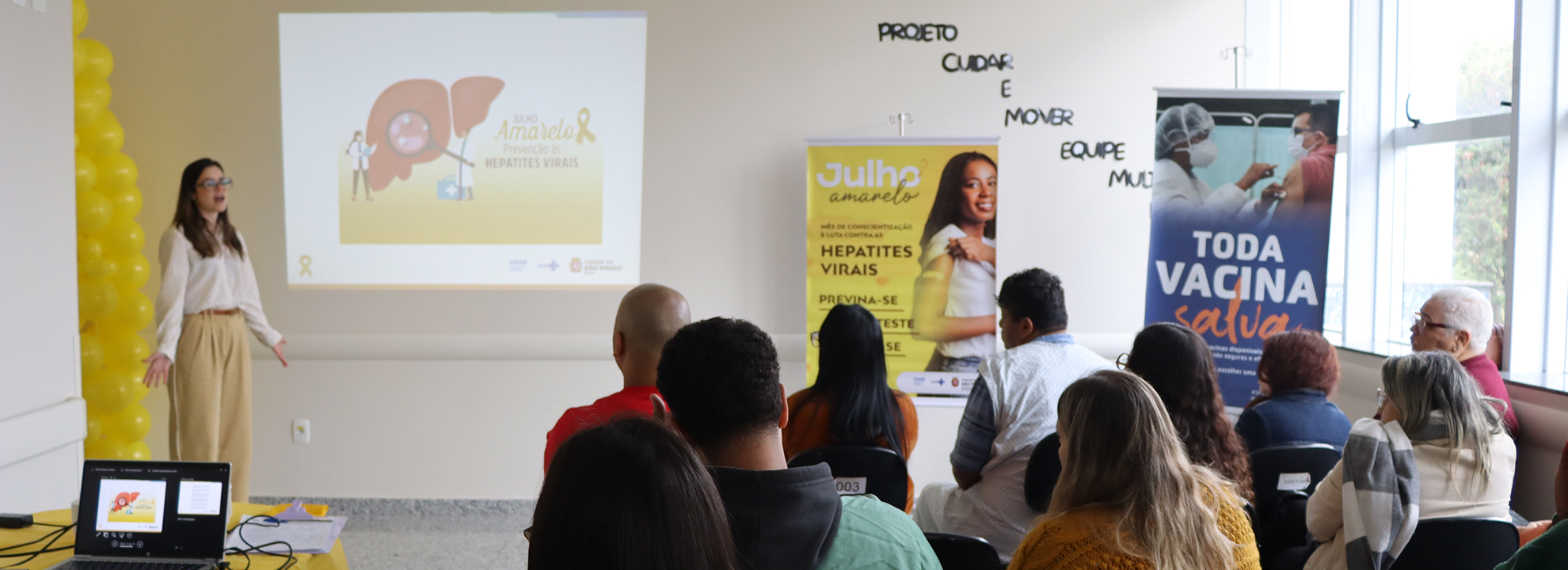 HMB reforça prevenção, diagnóstico e tratamento das hepatites virais na campanha do Julho Amarelo