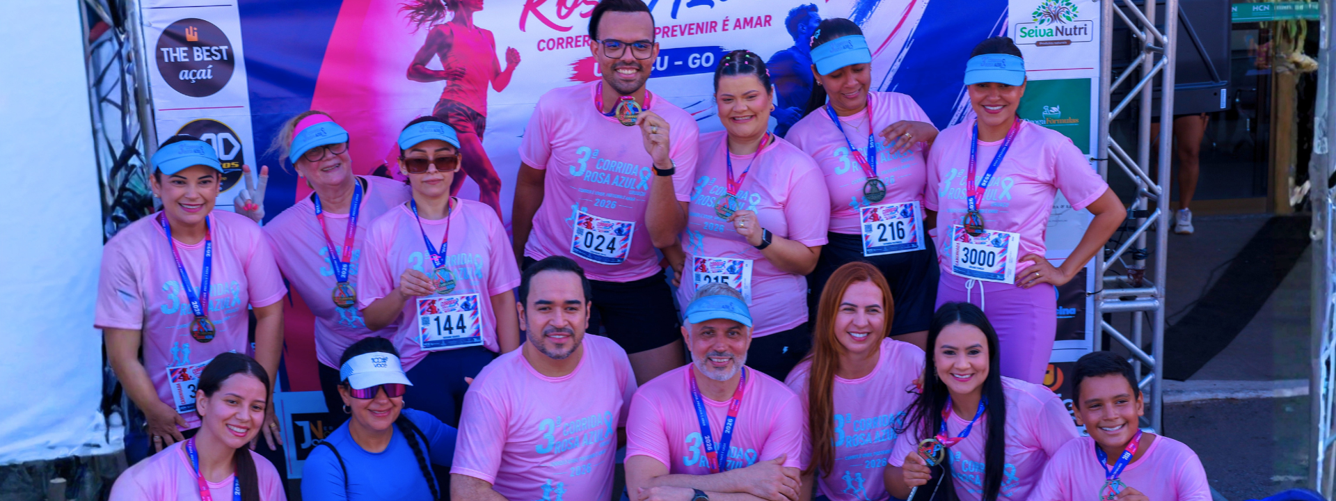 Outubro Rosa, HCN, Uruaçu, Saúde da Mulher, Prevenção do Câncer de Mama, Corrida Rosa e Azul, Centro de Oncologia, Governo de Goiás